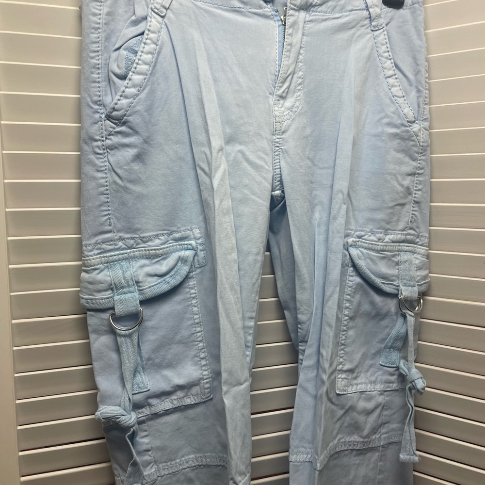 Stylish Light Blue Women's Cargo Pants